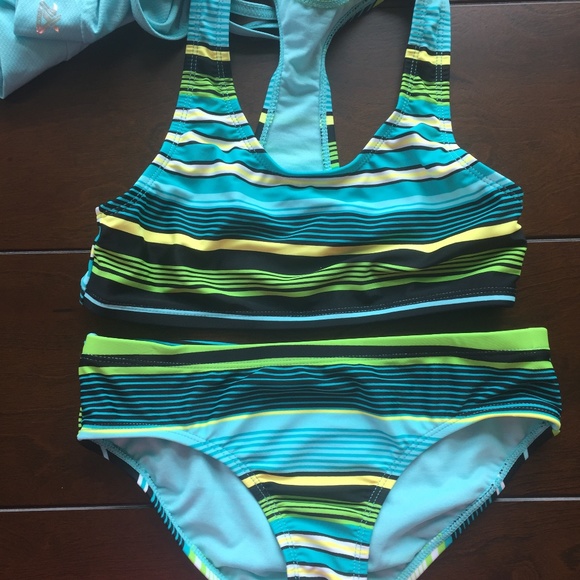 Girls 2pc Swimsuit Set Sz 10 New with out tag - Picture 5 of 5